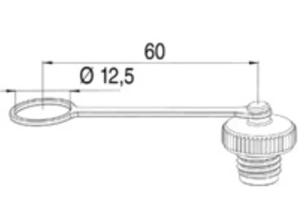 Protection cap for female panel mount connector