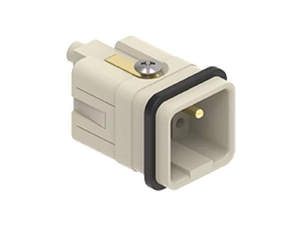 male insert, size 21.21, 5p+PE, crimp, 16A, 230/400V, HNM