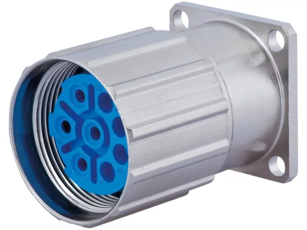 Panel Connector with knurled Nut
