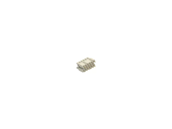 interface module, gold, 17p, plug, 7,5A, 160V, for PCB-size up to 2,4mm