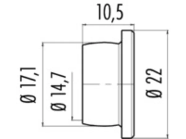 Protection cap for panel mount connectors