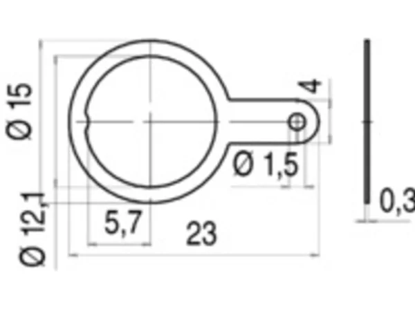 Solder eye ring