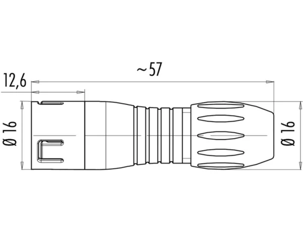 Male cable connector