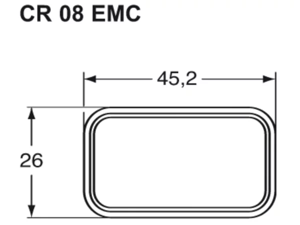 gasket, for male insert CQM 08 and CQM 04/2, type EMC