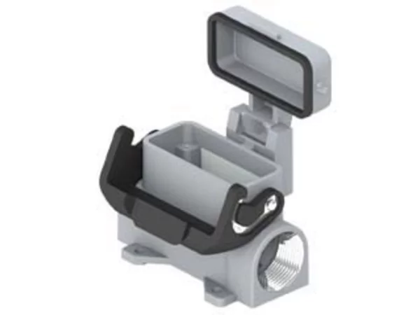 surface mounting housing, size 49.16, IL-BRID alu, 1 lever, 2xPG16 side, cov.