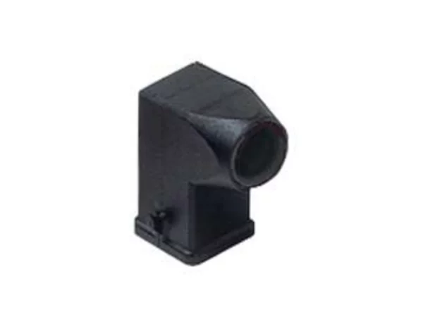 hood, angled, size 21.21, CK plastic, 2 pegs, 1xM20 side, black