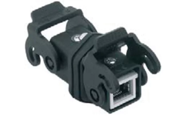 coupling connector, size 21.21, plastic, with RJ45 insert CX 8 JF