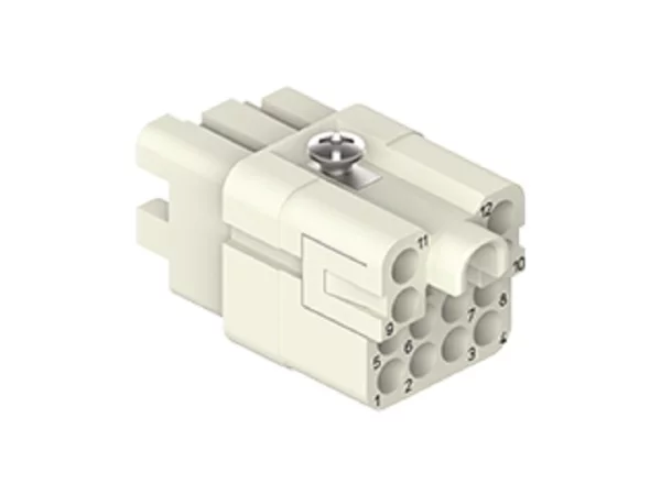 female insert, size 21.21, 12p+PE, 7,5A, 250V, for CIF Q12 2.4