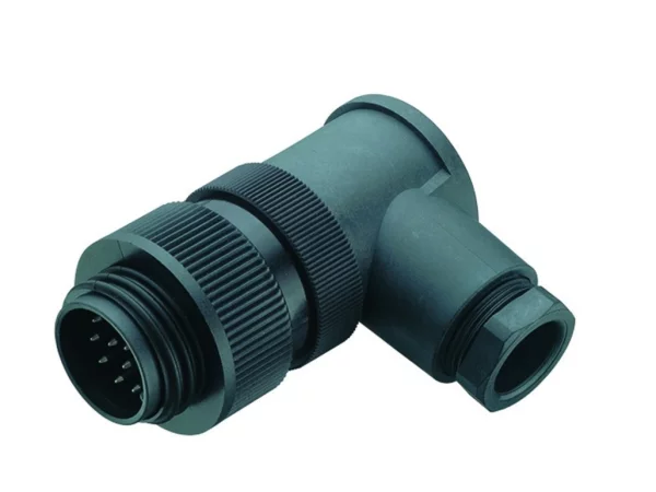Male angled connector