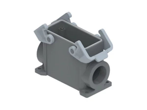 surface mounting housing, high, size 77.27, T-TYPE W plastic, 2 levers, 1xM32 side
