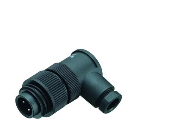 Male angled connector