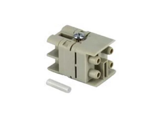 adaptor, size 21.21, 4p, for fibre optic SC-contact, with ceramic sleeve, female