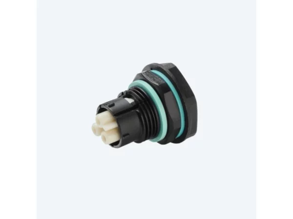Mini socket connector panel-mounted M25