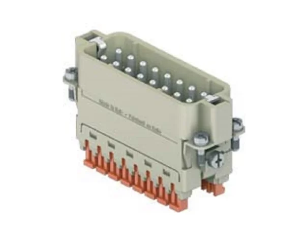 male insert, size 66.16, 16p+PE, silver, SQUICH, 16A, 250V