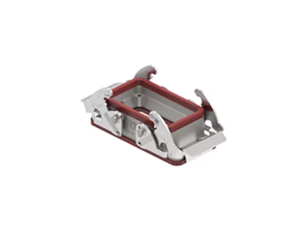 bulkhead mounting housing, size 57.27, 180 °C alu, 2 levers