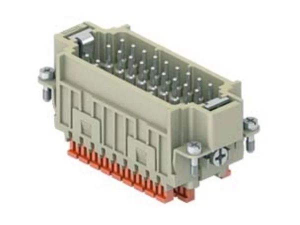 male insert, size 77.27, 27p+PE, silver, SQUICH, 10A, 400V