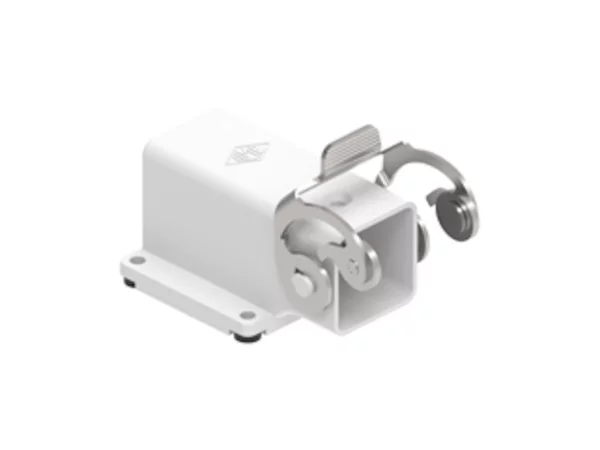 bulkhead mounting housing, angled, size 21.21, CK plastic, 1 lever