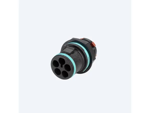 Mini plug connector panel-mouned, Screwless