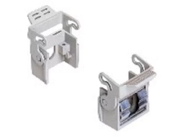 connector carrier, COB plastic, 2 levers, for mounting in cut-outs
