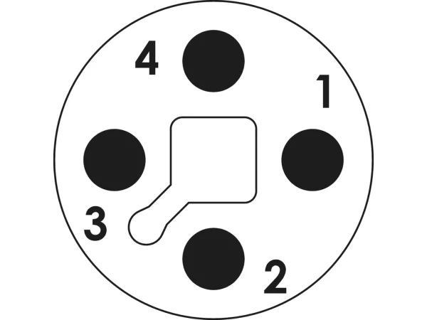 Crimp insert, 4 pole