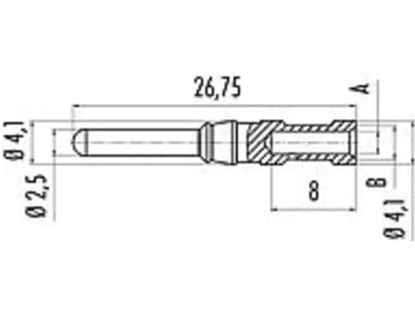 Male contact (PU=100pcs) power