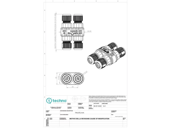 Junction connector, H