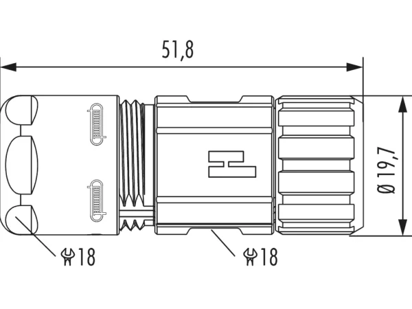 Straight Connector, Female Thread