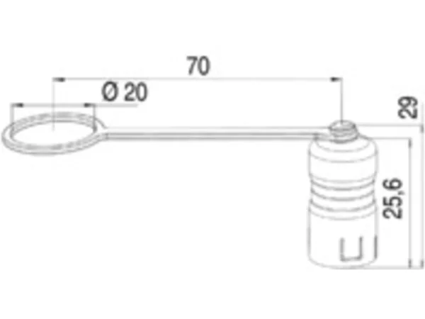 Protection cap for female panel mount connector