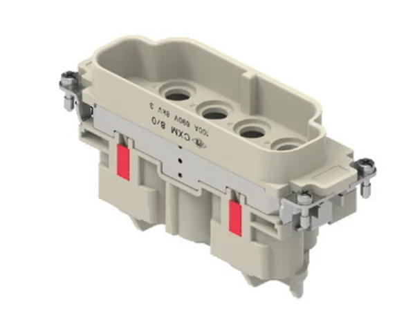male insert, size 104.27, 8p+PE, crimp, 100A, 690V