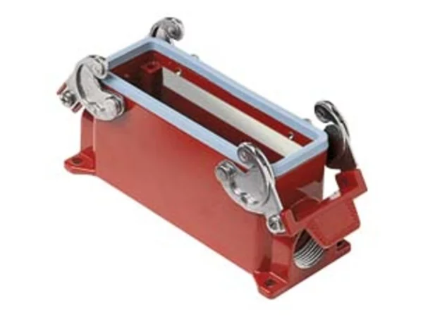 surface mounting housing, high, size 77.27, 180°C alu, 2 levers, 1xM32 side