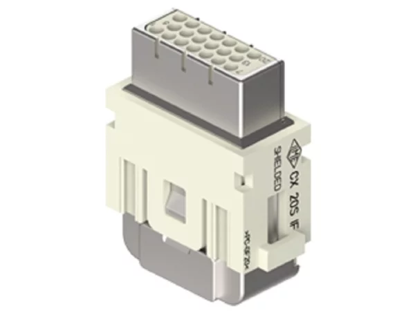 female insert, MIXO HNM, 1MU, 20p, crimp, 4A, 32V