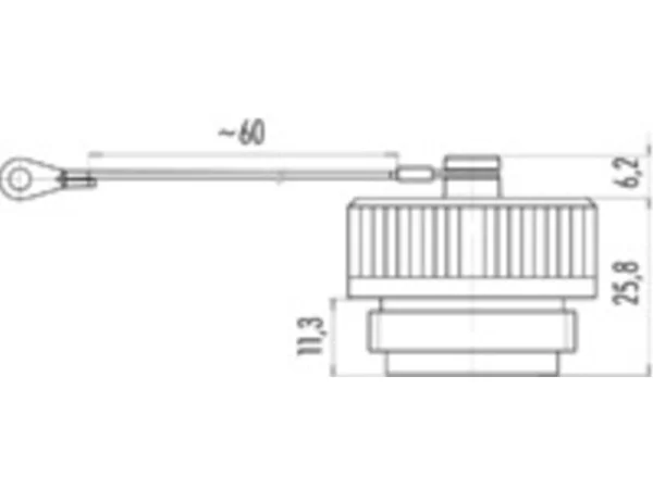Protection cap for female panel mount connector