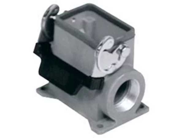 surface mounting housing, high, size 44.27, EMC alu, 1 lever, 1xM32 side