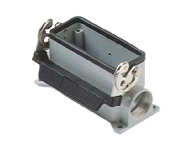 surface mounting housing, high, size 77.27, C-TYPE alu, 1 lever, 2xM40 side