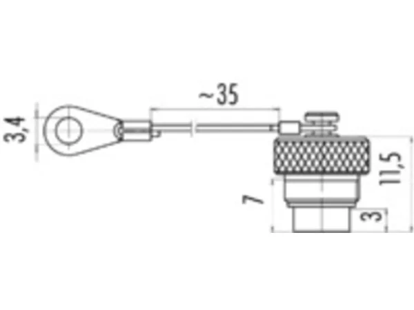 Protection cap for female panel mount connector