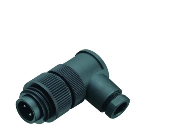Male angled connector
