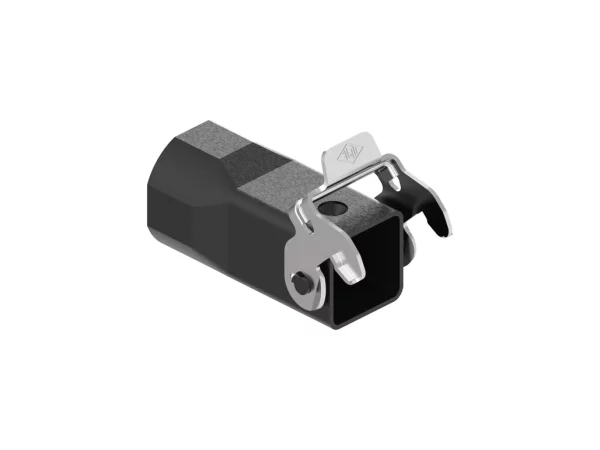 hood, size 21.21, W-TYPE zinc, 1 rigid lever stainless steel, 1xM25 top