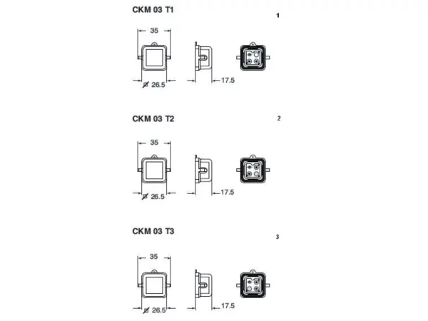 termination connector, size 21.21, plastic, 2 pegs, terminal connection pole no.1+2, eyelet