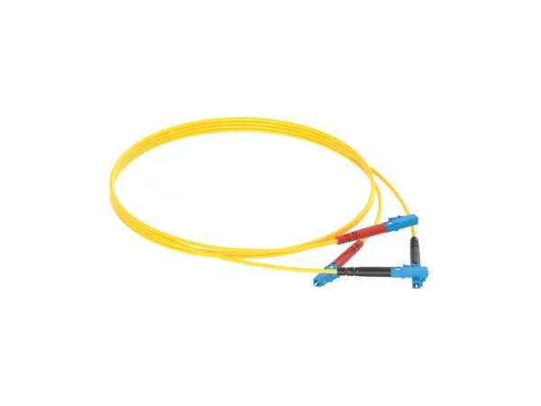duplex patch cord, yellow, 10 m cable, for single-mode fibre