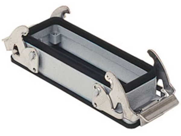 bulkhead mounting housing, size 77.27, V-TYPE alu, 2 levers