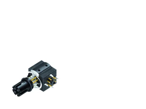 Contact insert, dip solder, angled