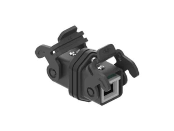 coupling connector, size 21.21, plastic, with RJ45 insert CX 4 JF