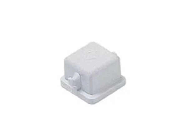 protection cover, size 21.21, plastic, 2 pegs, gasket, for male inserts, loop
