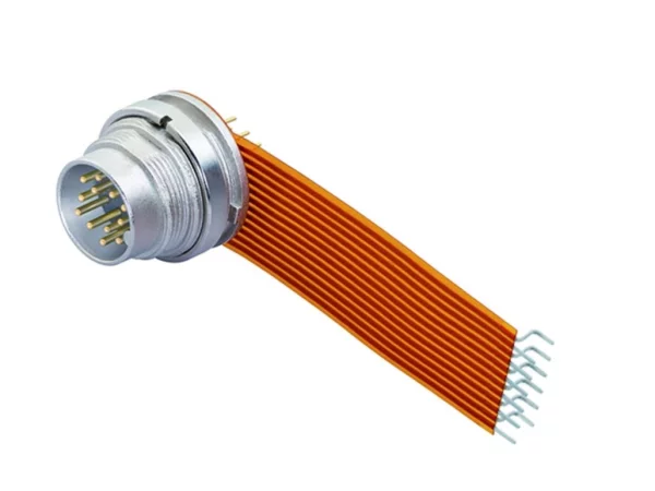 Male panel mount connector
