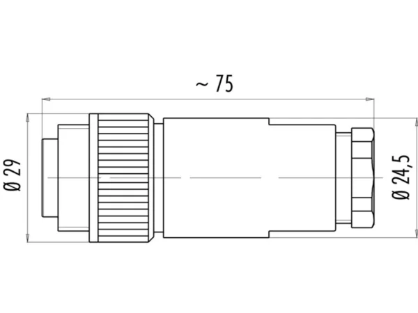 Male cable connector