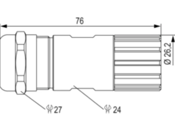 Straight Connector, Female Thread