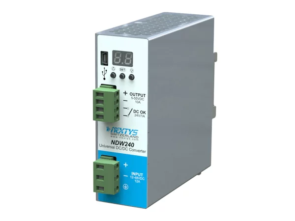 Power supply, 240W, DIN Rail, DC/DC, 5…55 Vdc, 10 A