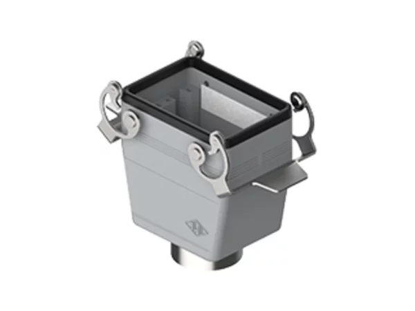 hood, high, size 66.40, C-TYPE alu, 2 levers stainless steel, 1xM32 top