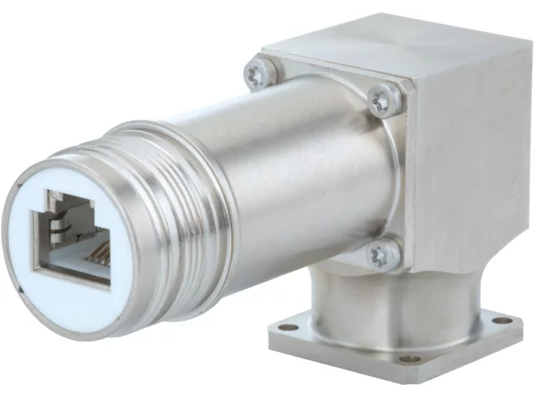Right Angle Panel Connector, Male Thread