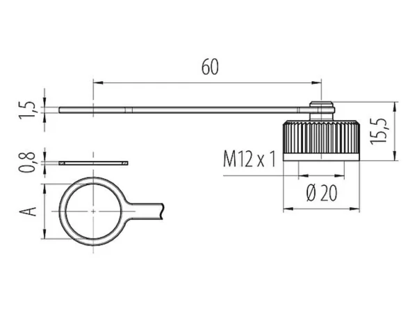Protection cap for male panel mount connector